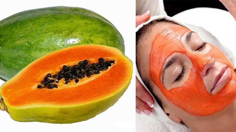 Mặt nạ đu đủ chín