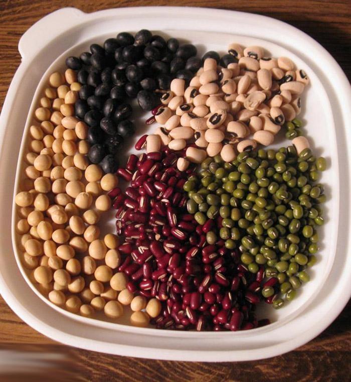 Đậu xanh, đậu đỏ, đậu trắng, đậu nành, đậu đen