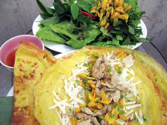 Bánh xèo bông điên điển