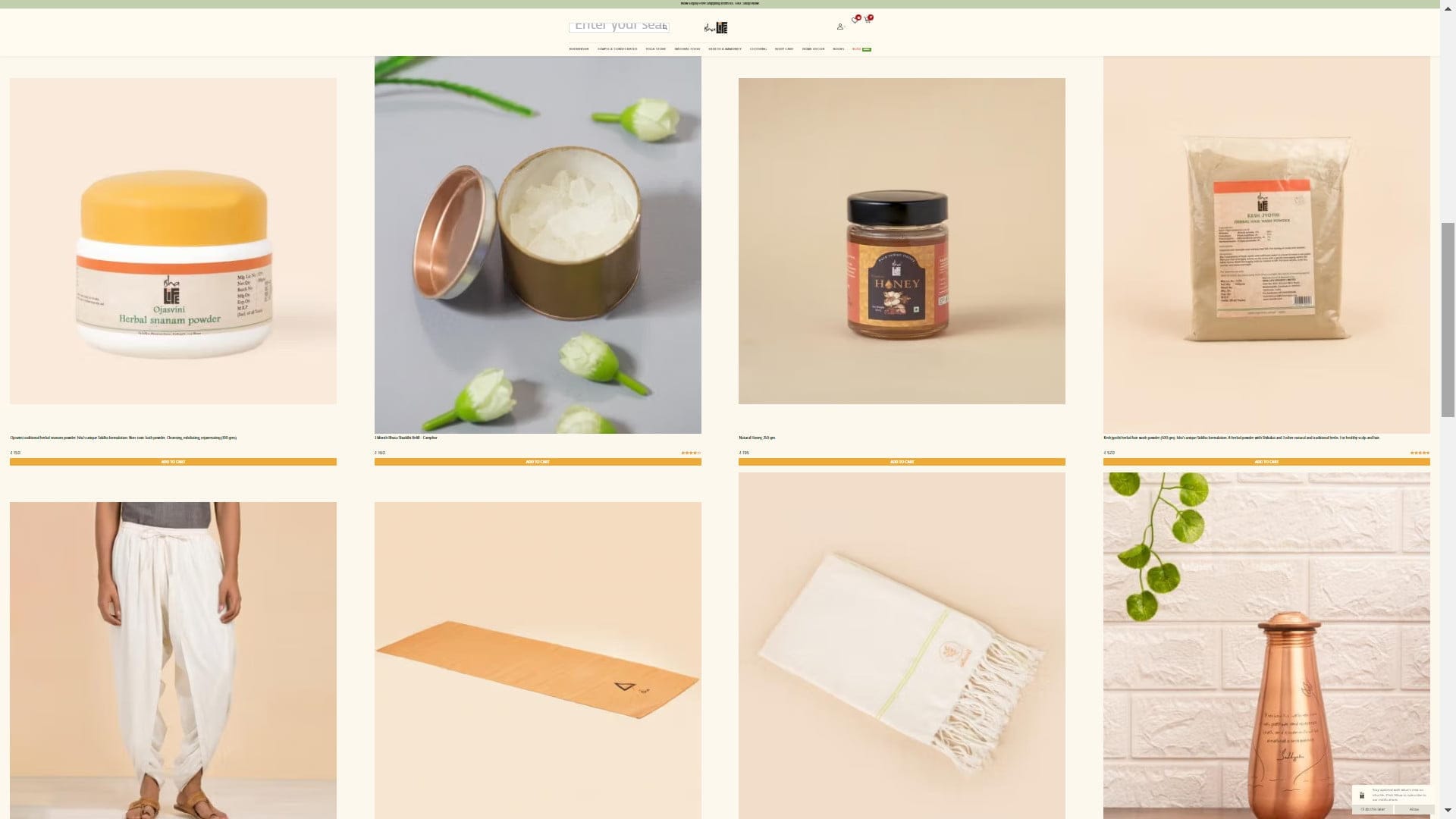 Sản phẩm của Isha (trung tâm yoga của Sadhguru)